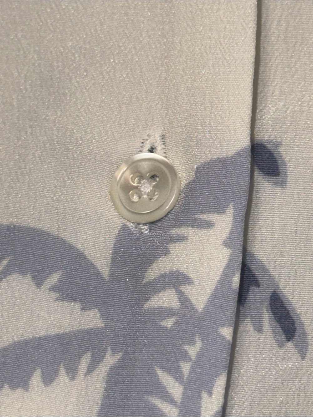 Rails 100% silk tropical, palm tree, blouse, size medium - Picture 8 of 9